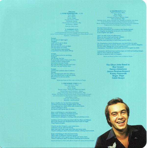 front inner sleeve cd1 , John, Elton - Blue Moves